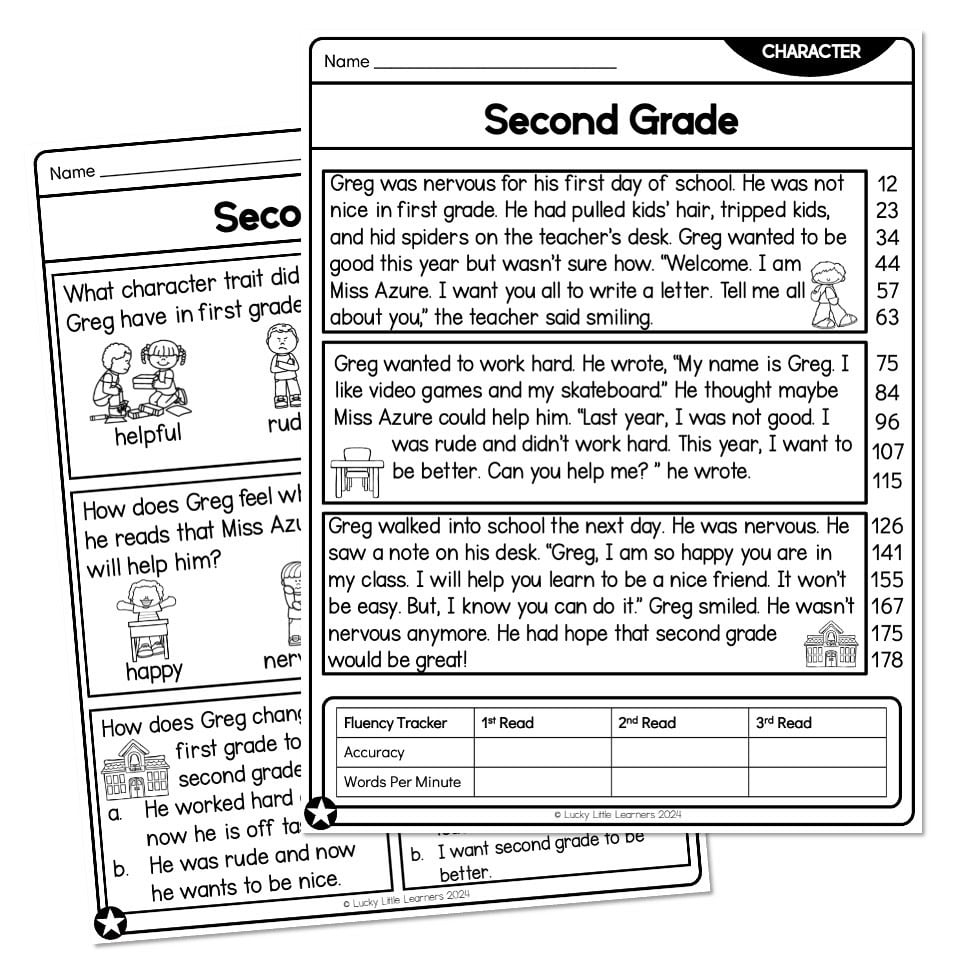 2Nd Grade Reading Comprehension Little Worksheets