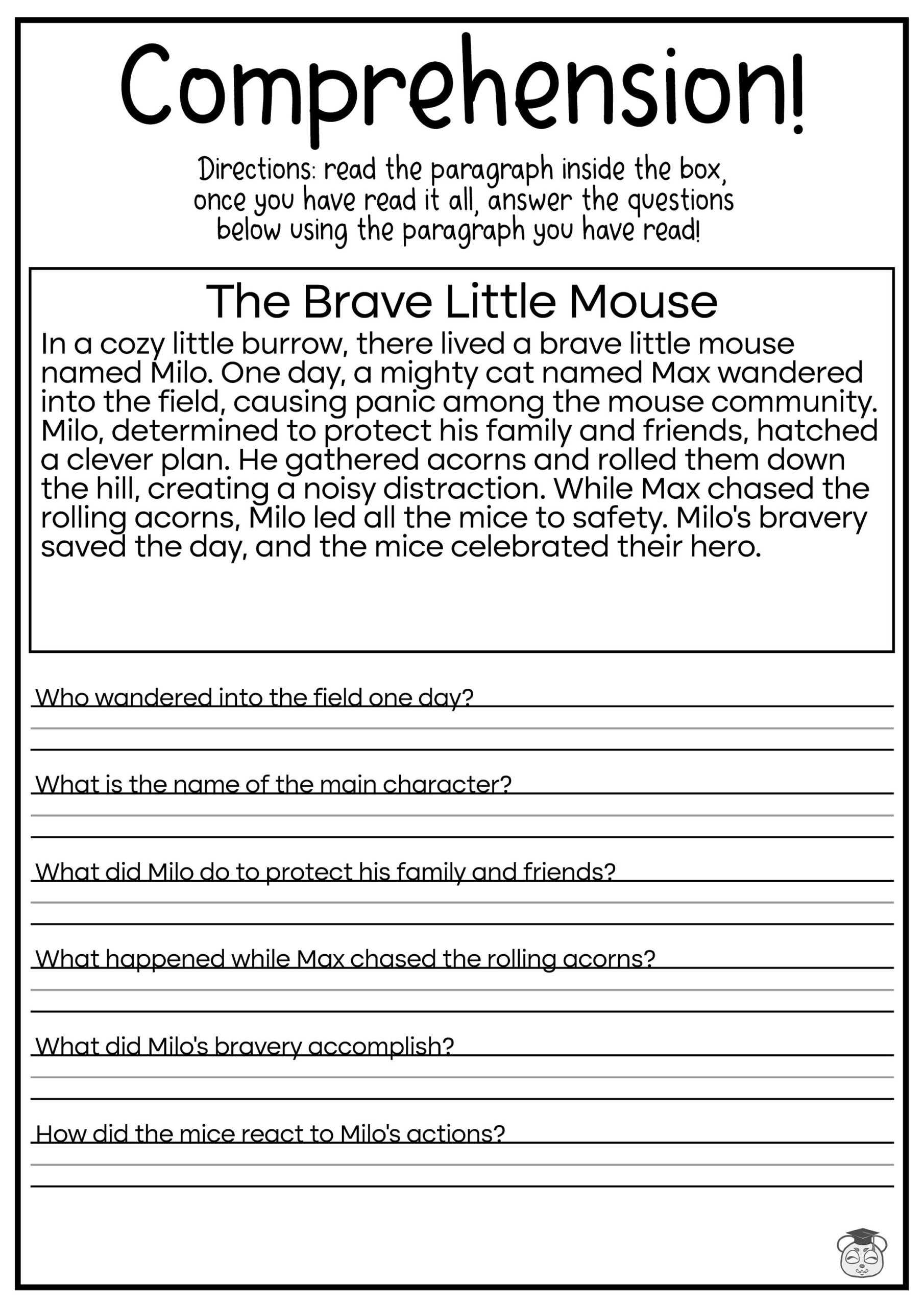 Grade 4 Reading And Comprehension Worksheets