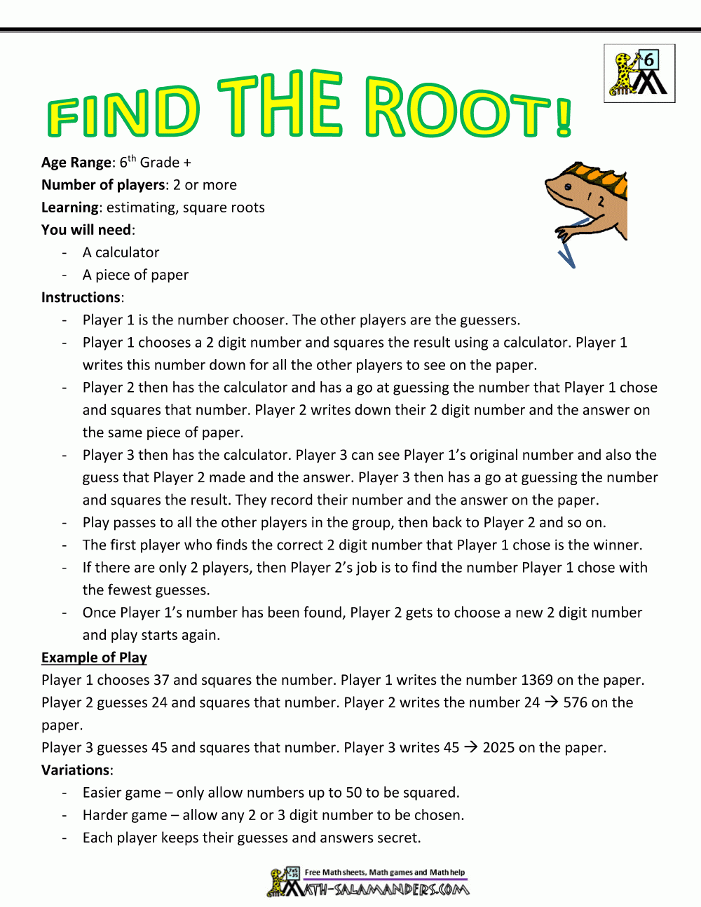 Free Online Printable 6Th Grade Worksheets