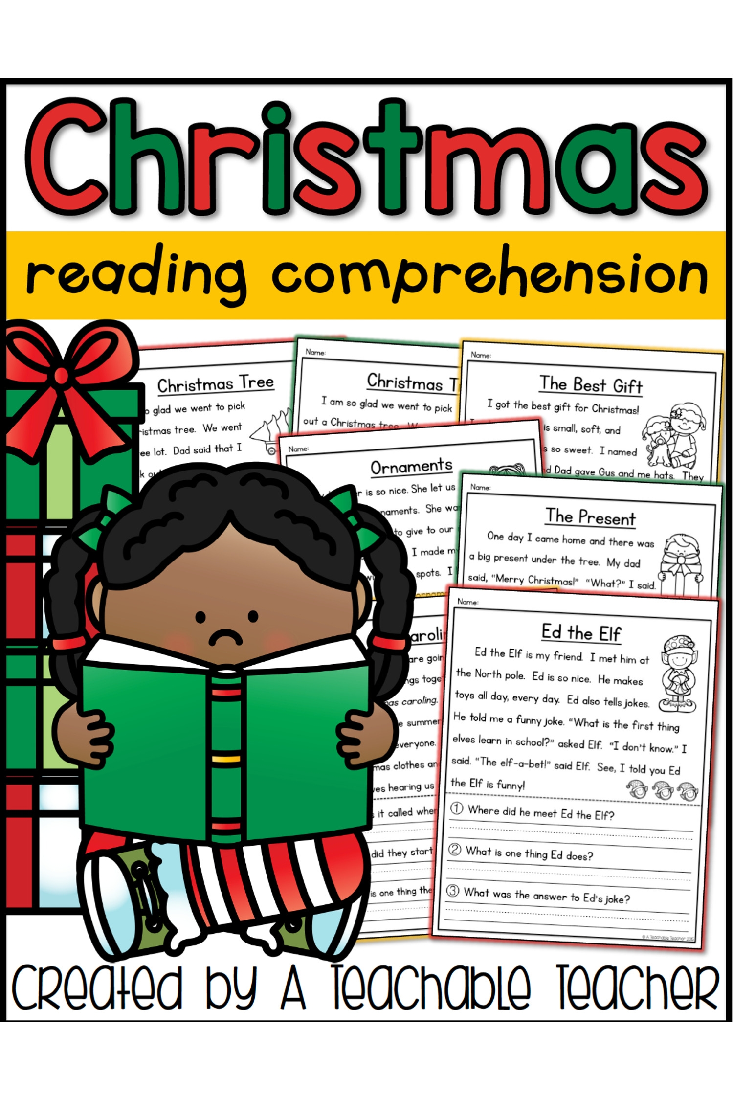Christmas Reading Comprehension Worksheets Ks2
