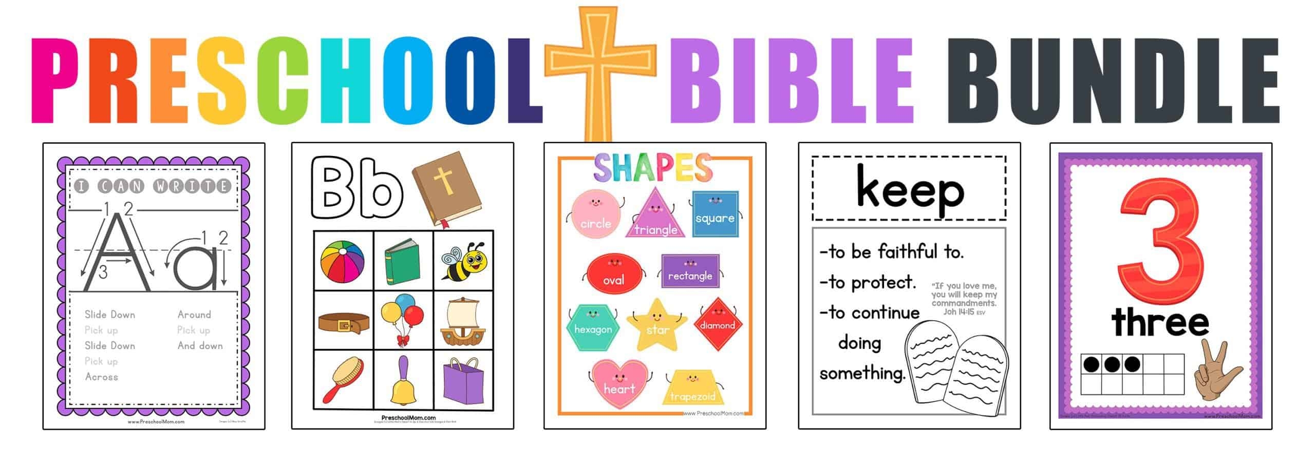 Bible Worksheets Christian Preschool Printables