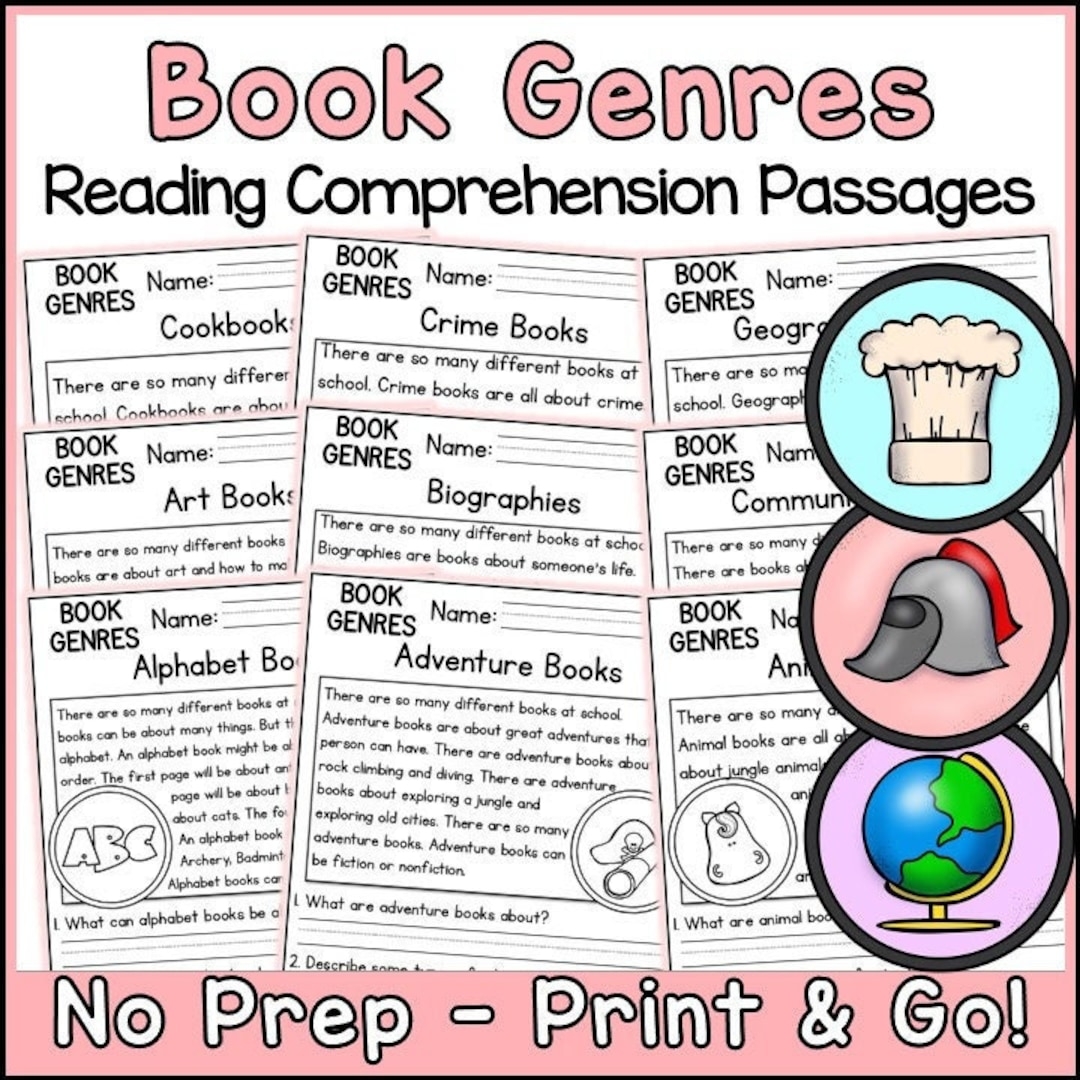 Genre Reading Comprehension Worksheets