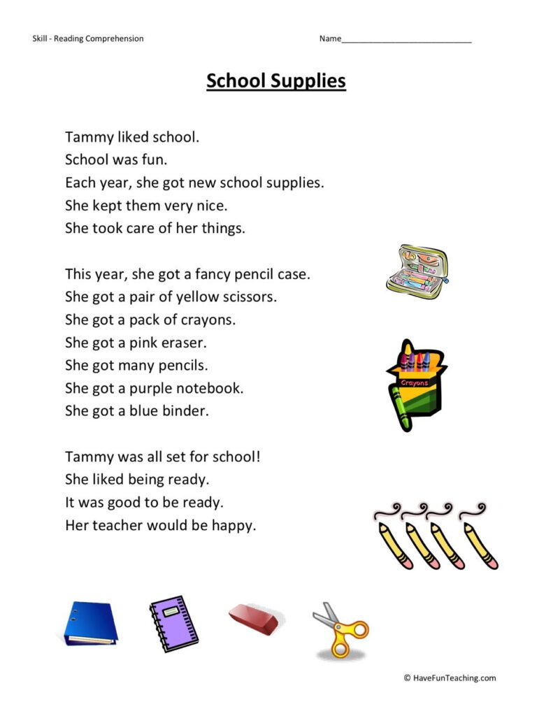 Boost Early Literacy Kindergarten Reading Comprehension Worksheets For Success Have Fun Teaching