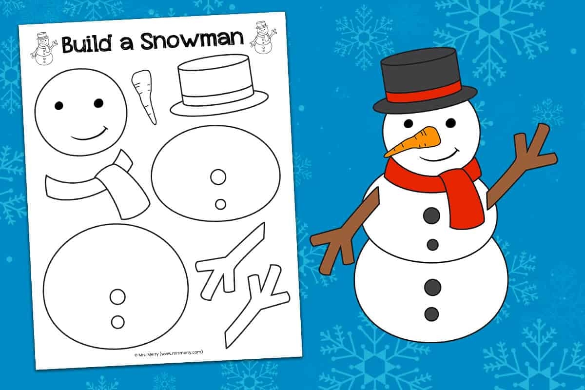 Free Printable Snowman Worksheet