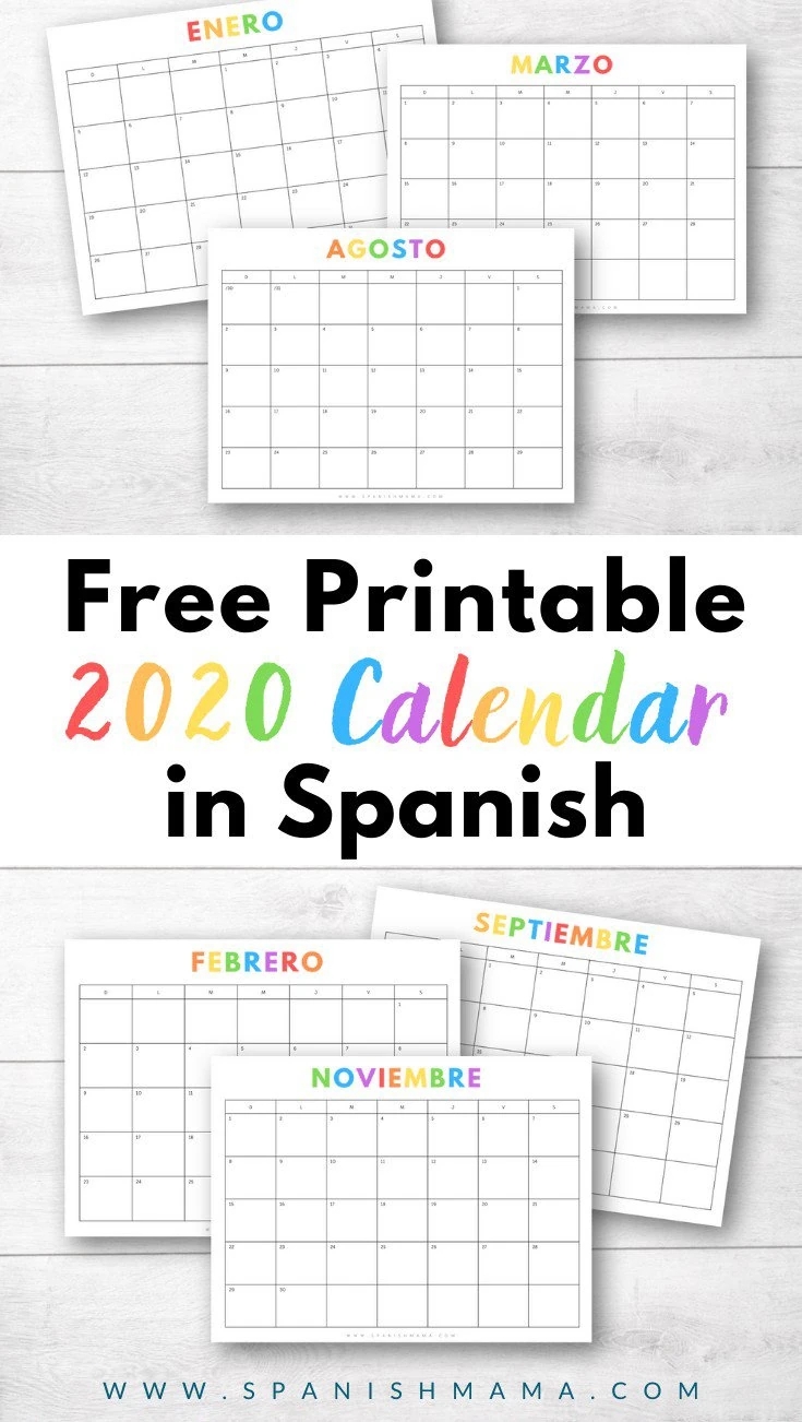 Calendario Para Imprimir Gratis Free Printable 2022 Calendar In Spanish