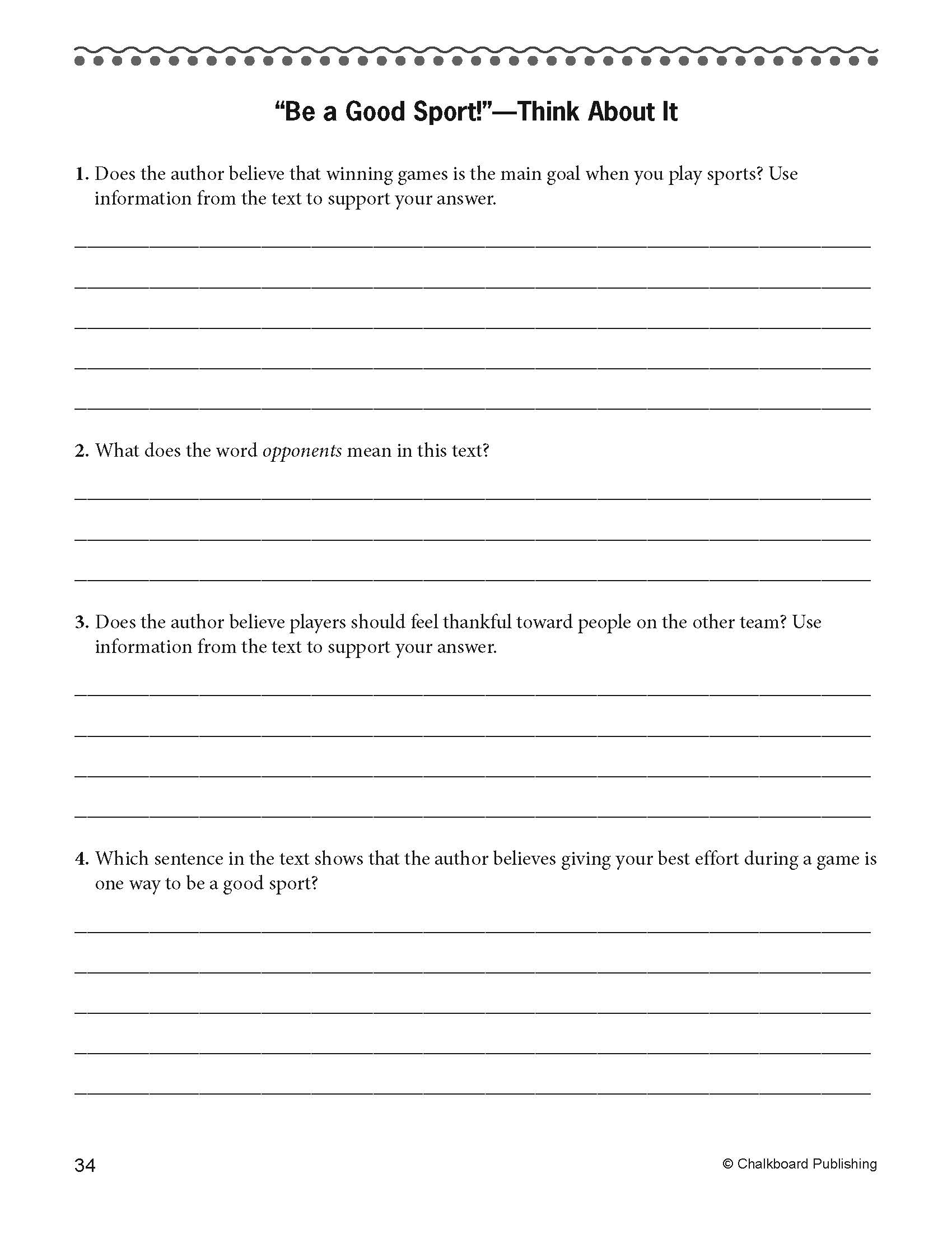 Daily Reading Comprehension Grade 4 Worksheets Daily Reading Comprehension Grade 4 Worksheets