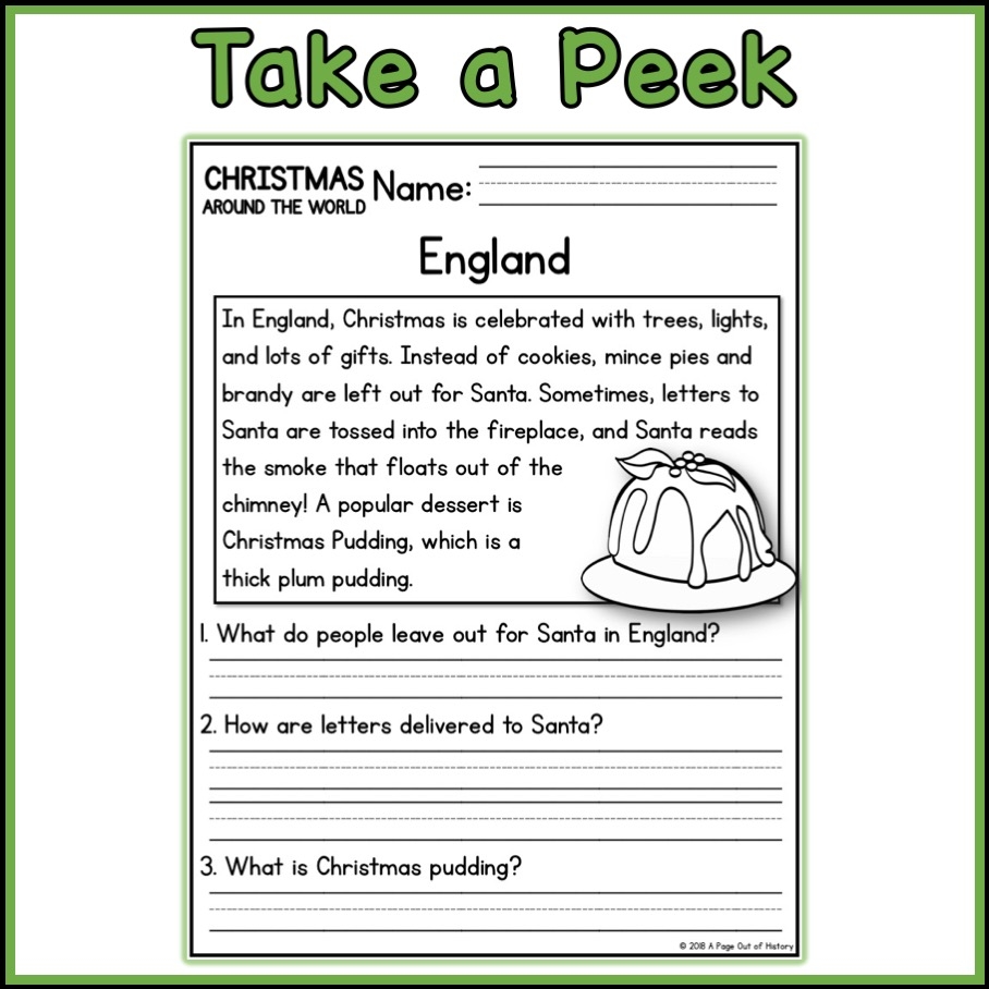 Christmas Reading Comprehension Worksheets 2Nd Grade