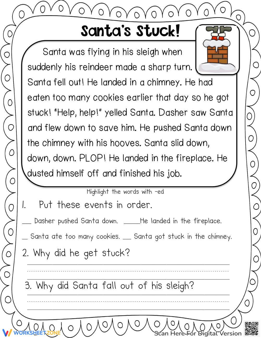 Christmas Comprehension Worksheets
