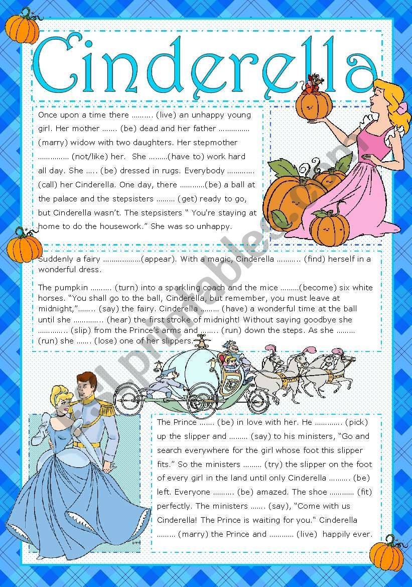 Cinderella Reading Comprehension Worksheets