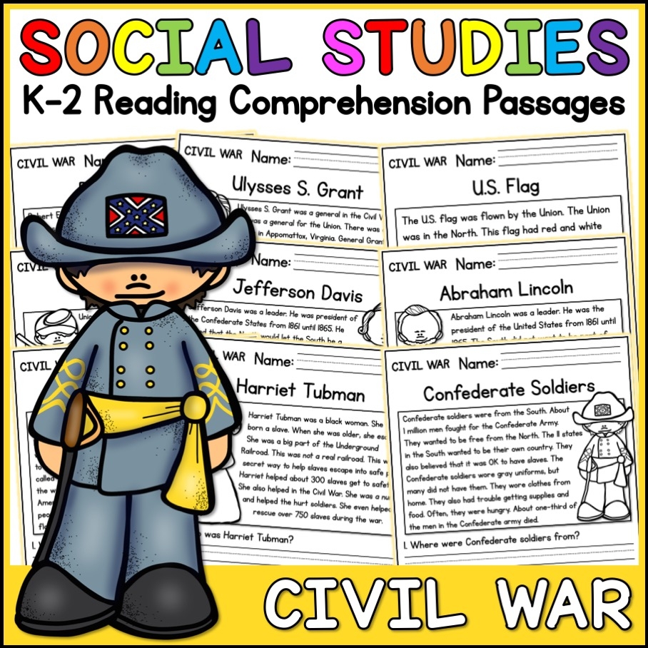 Civil War Reading Comprehension Worksheet Pdf