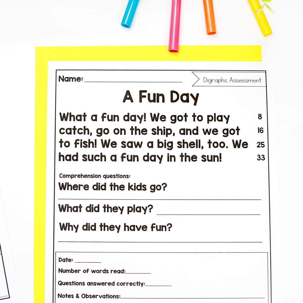 Consonant Blends And Digraphs Building Fluency Miss Kindergarten