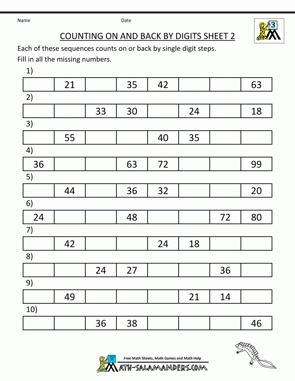 Free Printable Worksheets For 3Rd Grade