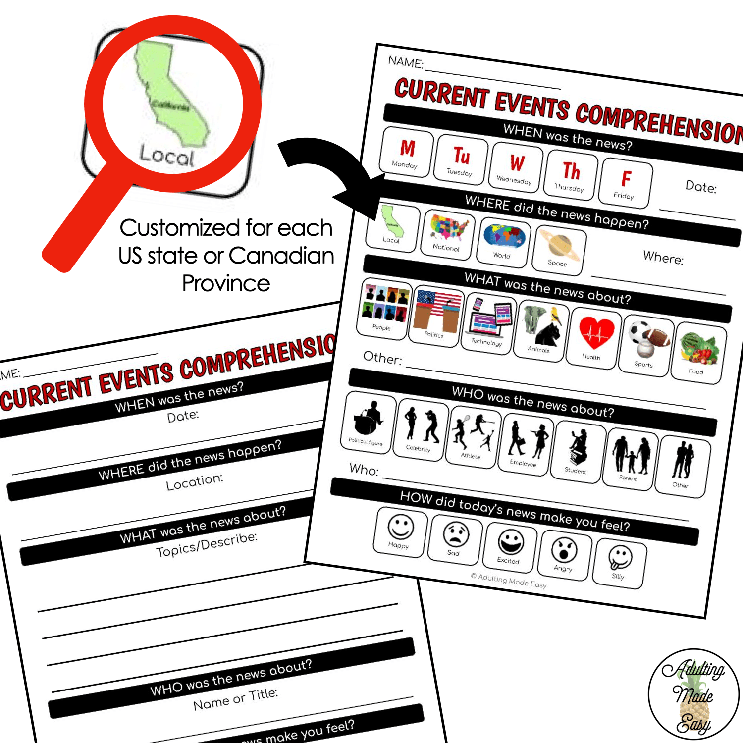 Current Events Comprehension Worksheet Google Slides Worksheets Library