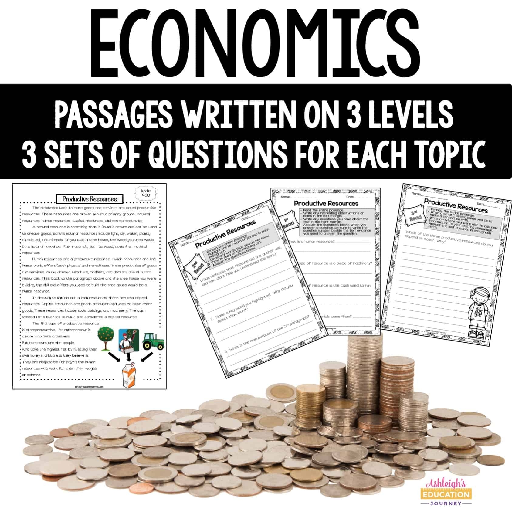 Economics Reading Passages And Questions Print And Digital Ashleigh s Education Journey