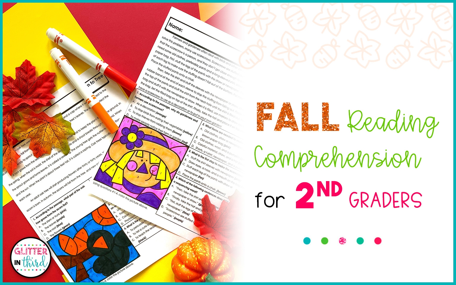 2Nd Grade Fall Reading Comprehension Worksheets