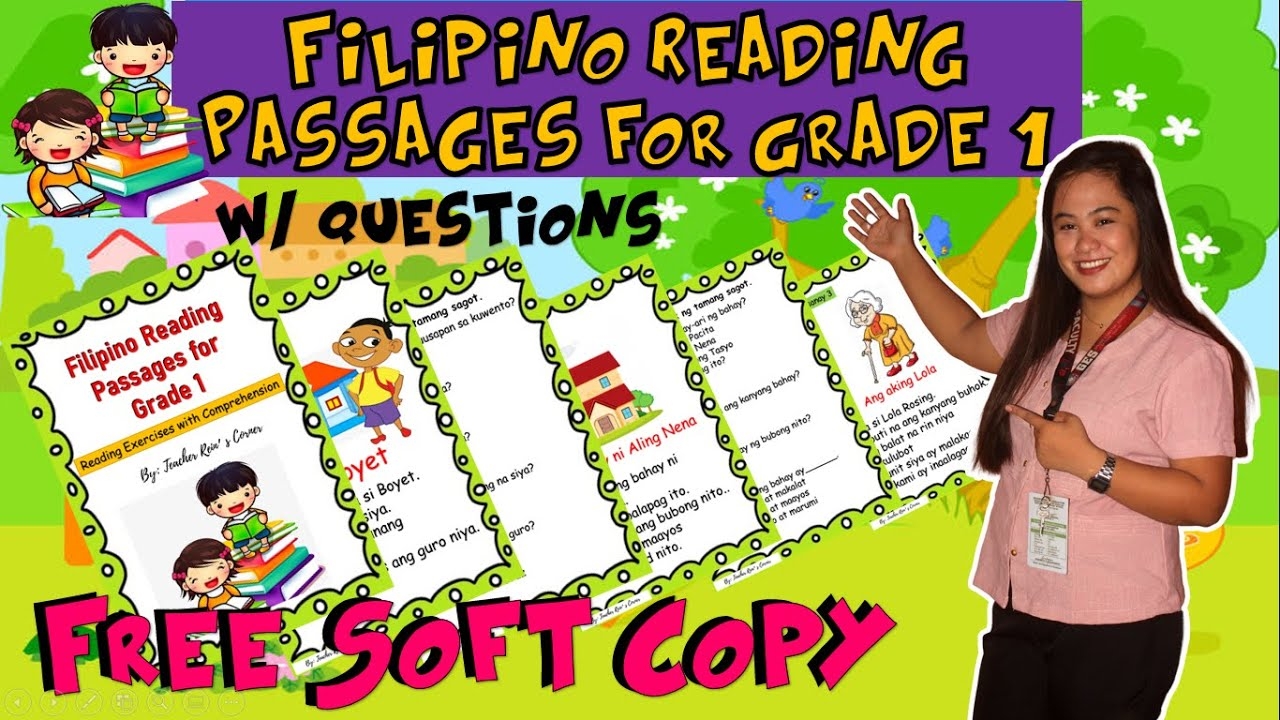 Filipino Reading Passages For Grade 1 Free Soft Copy YouTube