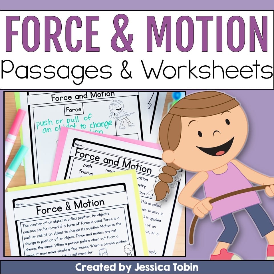 Force And Motion Reading Comprehension Worksheet