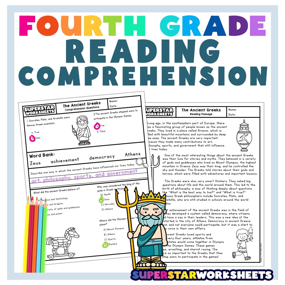 Grade 4 Reading Comprehension Worksheets Pdf