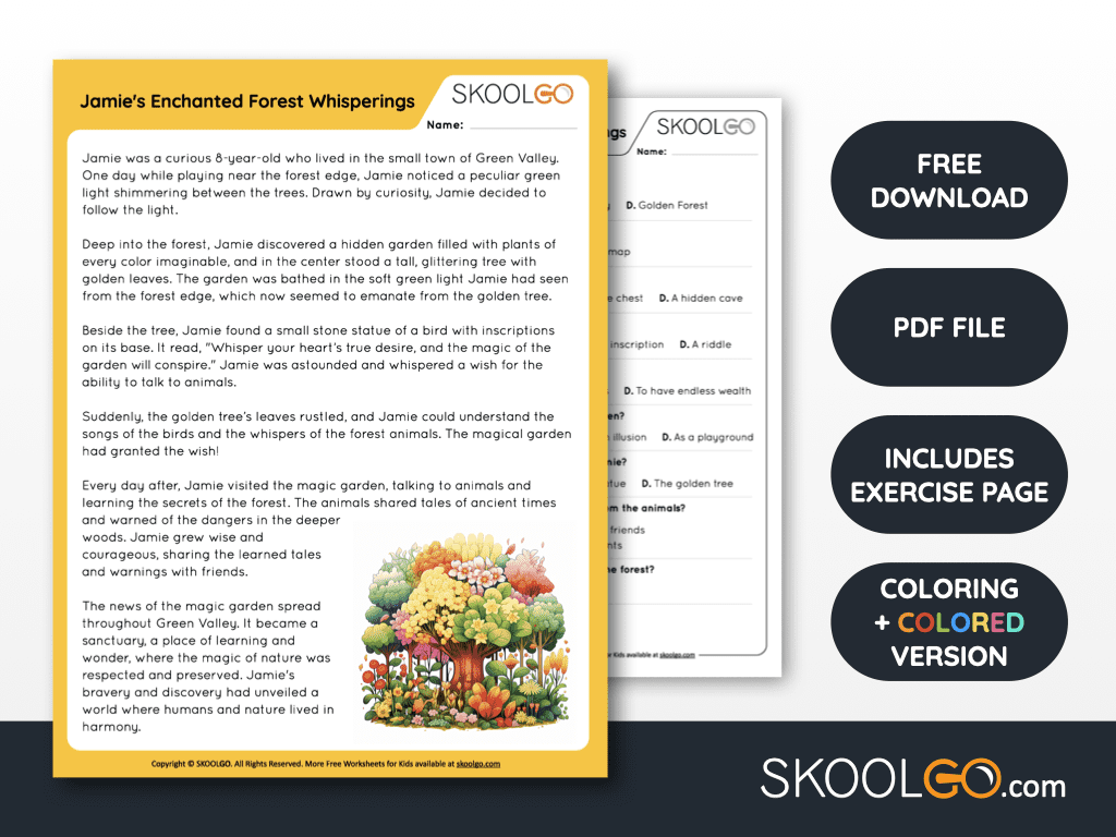 Adventure Reading Comprehension Worksheets 4Th Grade