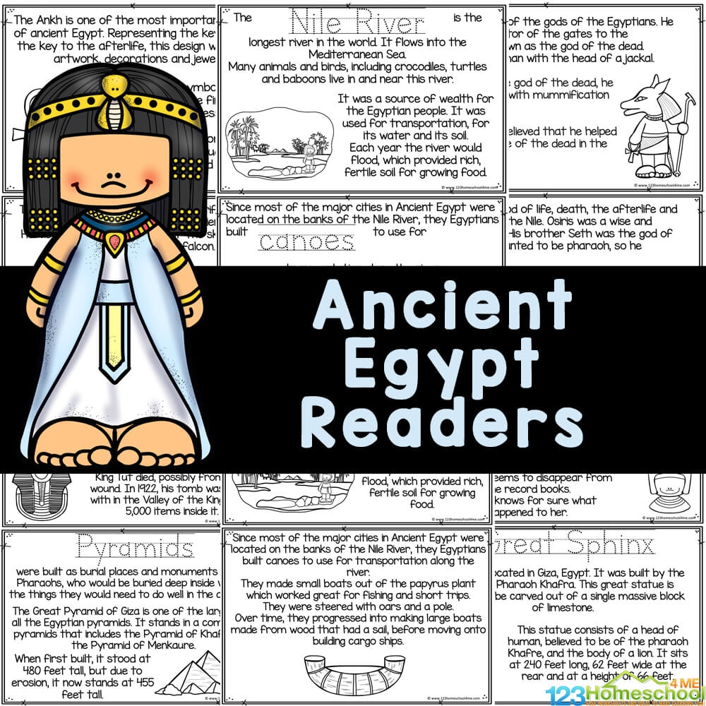 Egypt Reading Comprehension Worksheets