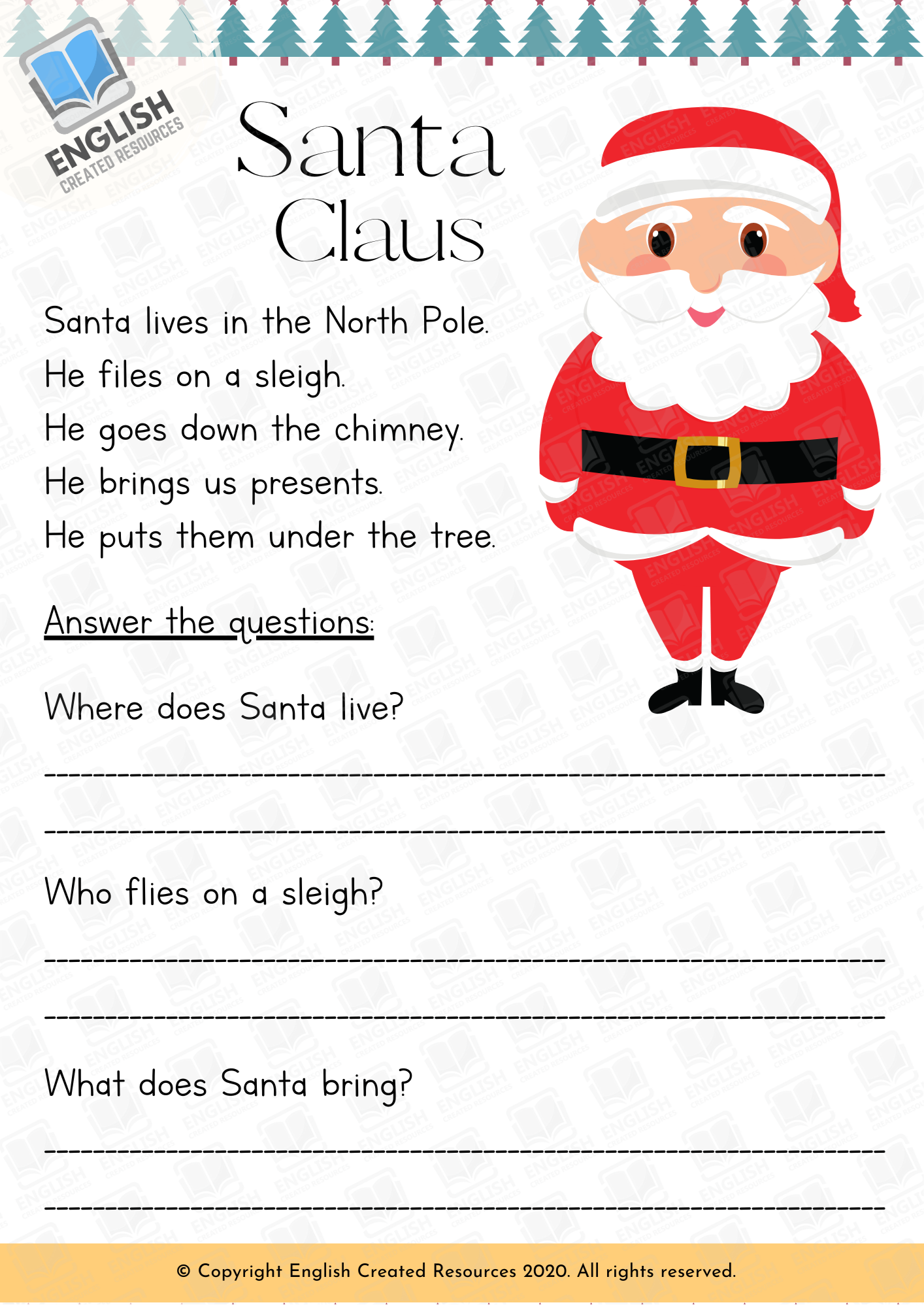 Free Christmas Reading Worksheet Download Free Christmas Reading Worksheet Png Images Free Worksheets On Clipart Library