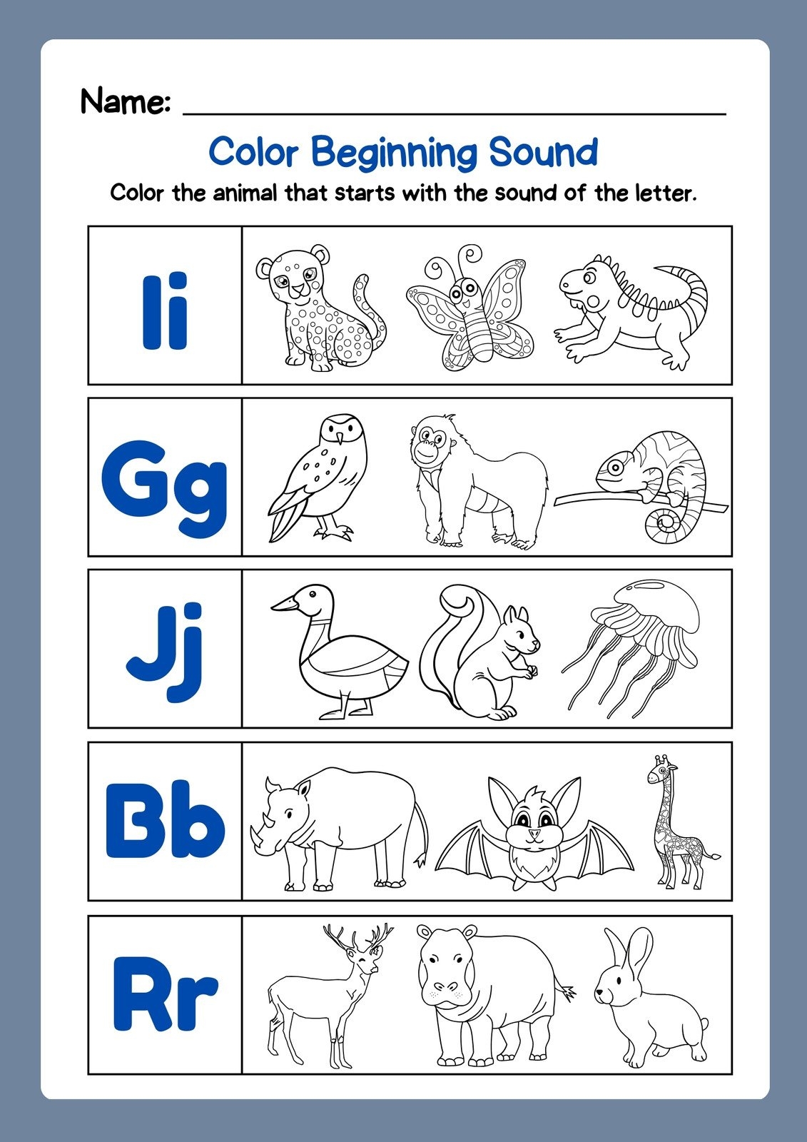 Free Printable Worksheets Animal Sounds
