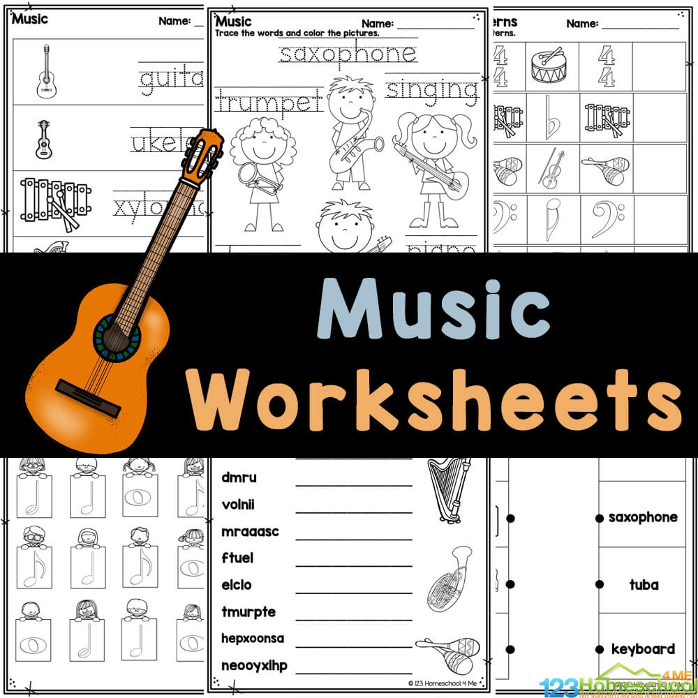 Free Printable Preschool Music Worksheets