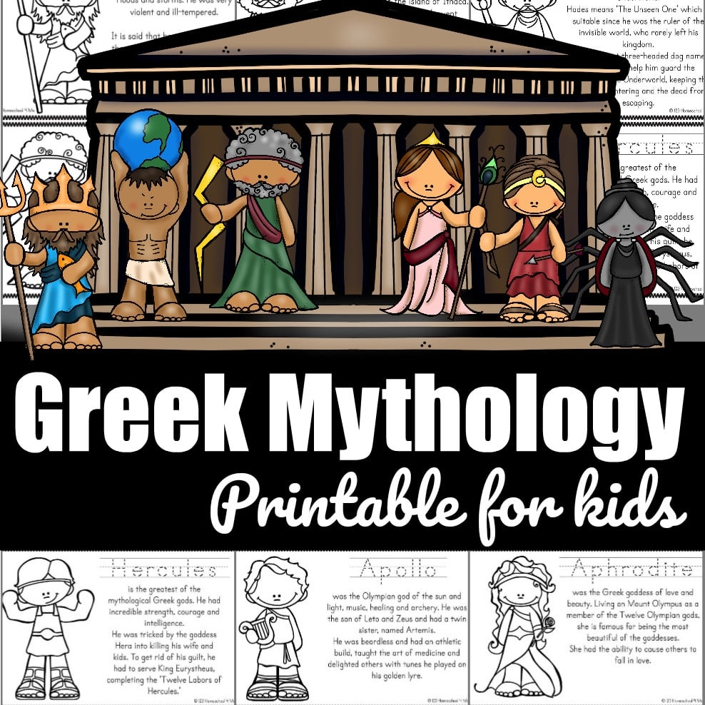 Free Greek Mythology Reading Comprehension Worksheets