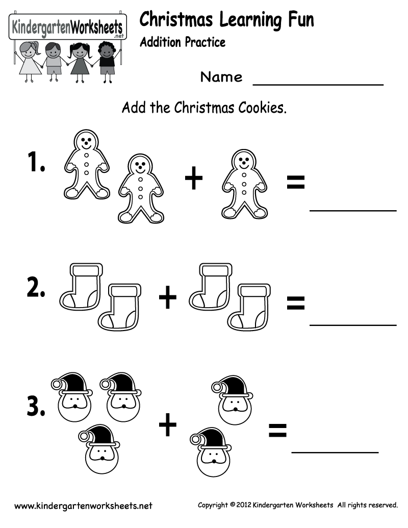 Kindergarten Holiday Worksheets Free Printables