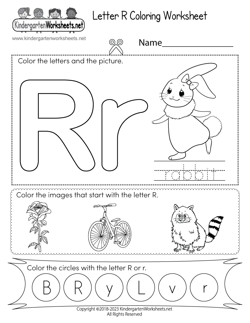 Free Printable Letter R Coloring Worksheet Free Printable Letter R Coloring Worksheet