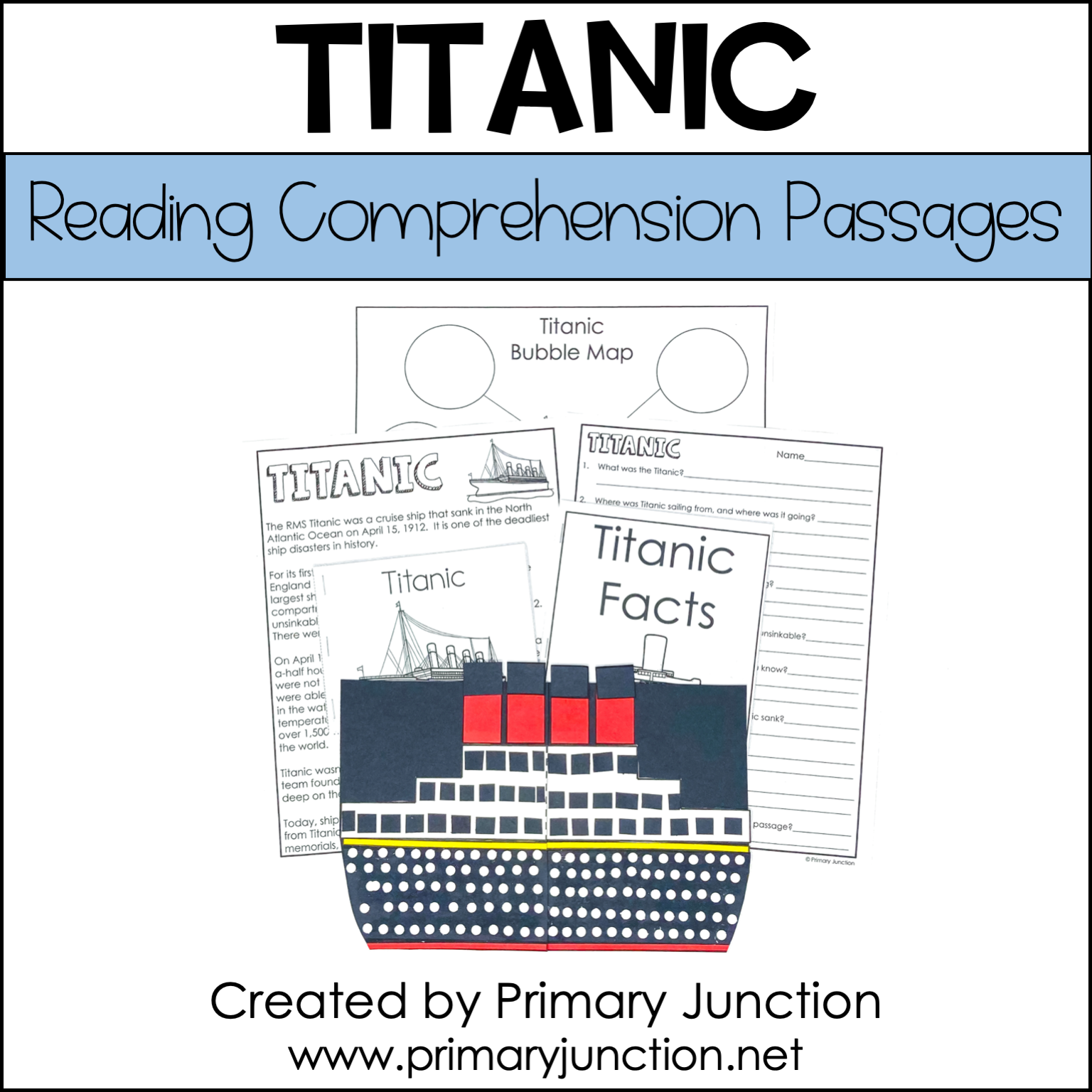 Free Titanic Reading Comprehension Worksheets