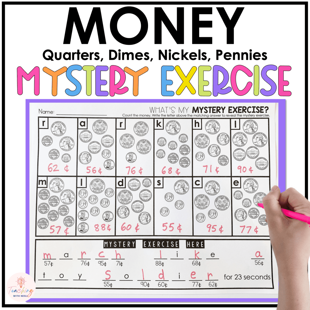 Free Printable Touch Money Worksheets