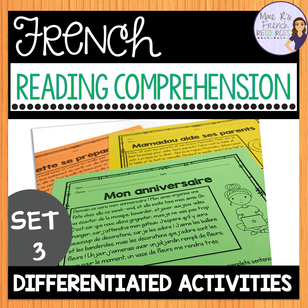French Reading Comprehension Worksheets Grade 11