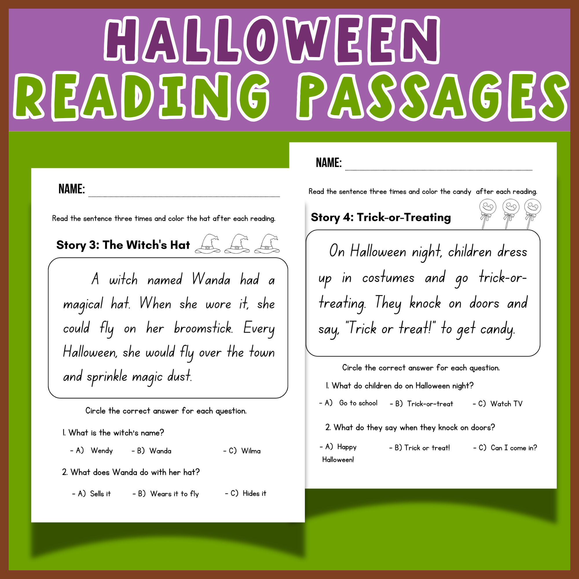 Halloween Easy Reading Comprehension Worksheets For 1st 3rd Grade Easy Reading Made By Teachers Halloween Easy Reading Comprehension Worksheets For 1st 3rd Grade Easy Reading Made By Teachers