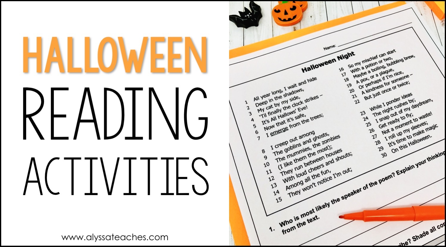 Halloween Reading Comprehension Worksheets Grade 4
