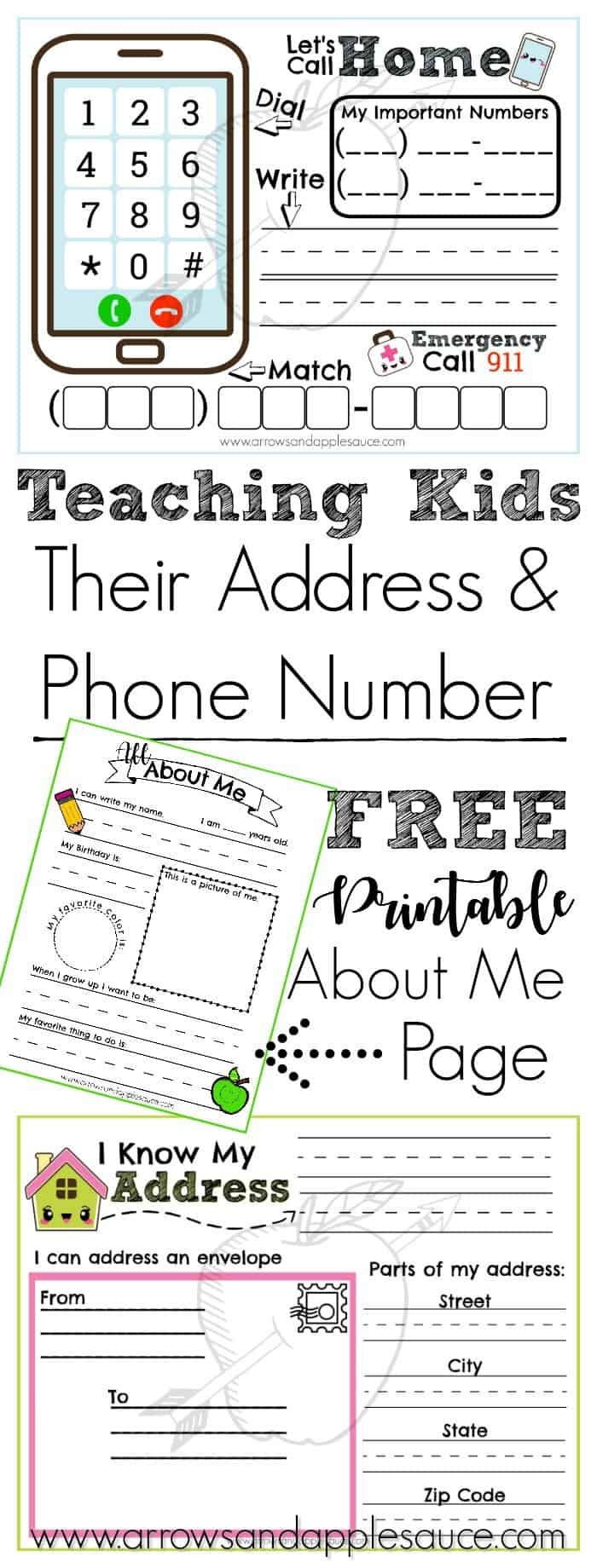 Free Printable Name And Address Worksheets