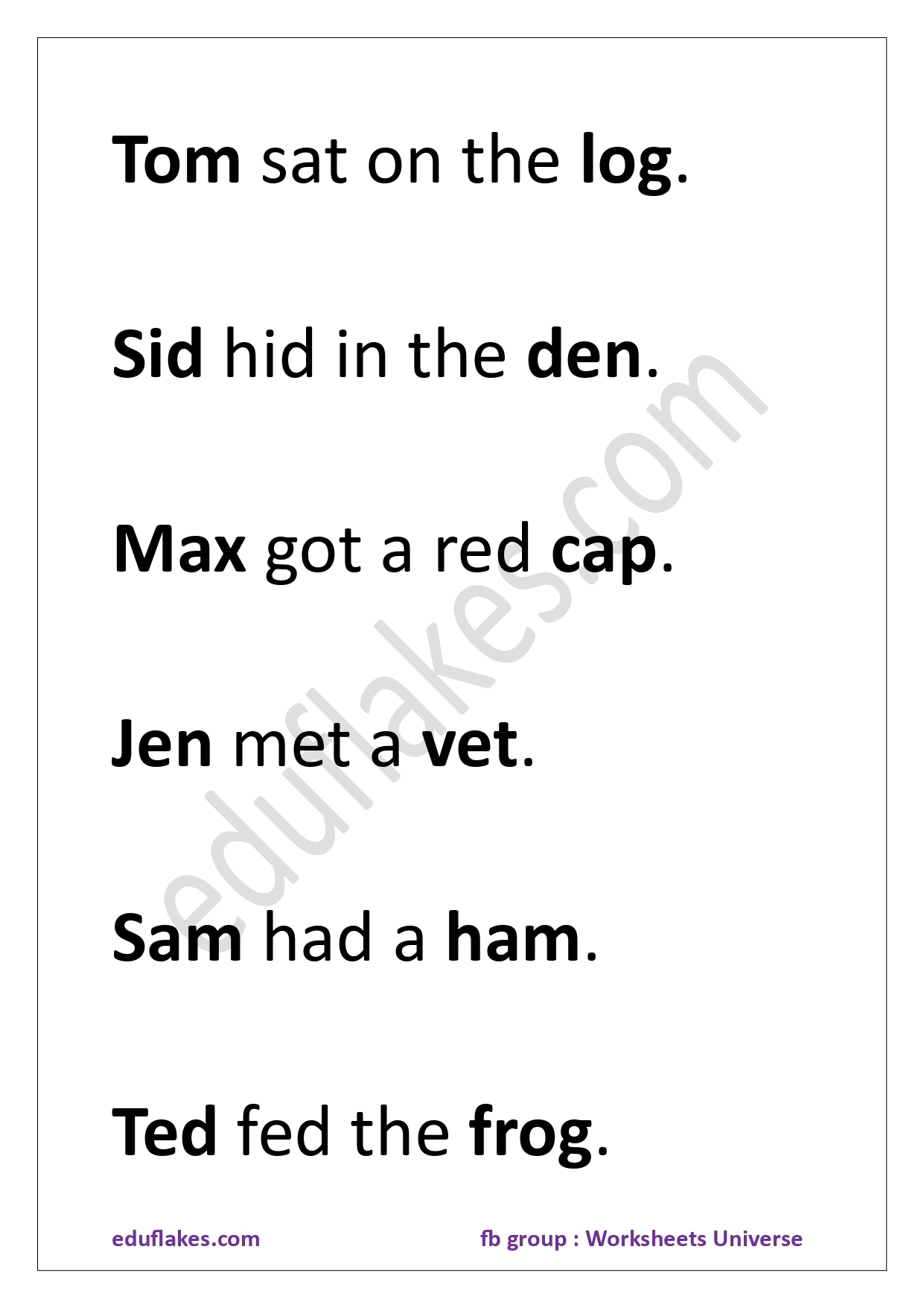 Cvc Reading Comprehension Worksheets Pdf Free