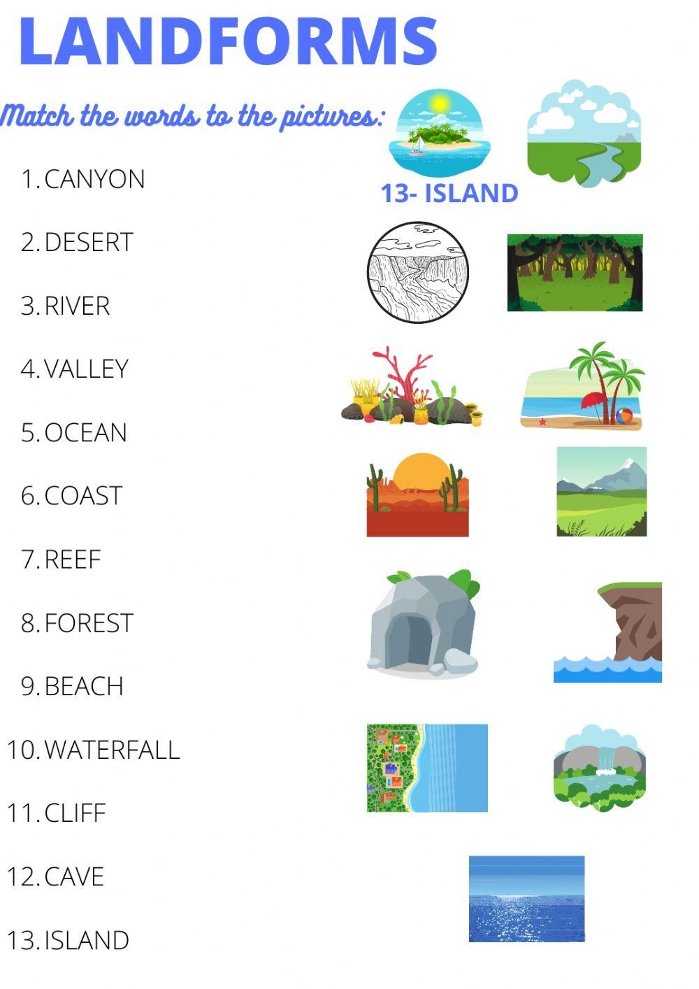 Landforms Interactive Exercise For 5th 8th Grade Live Worksheets Worksheets Library Landforms Interactive Exercise For 5th 8th Grade Live Worksheets Worksheets Library