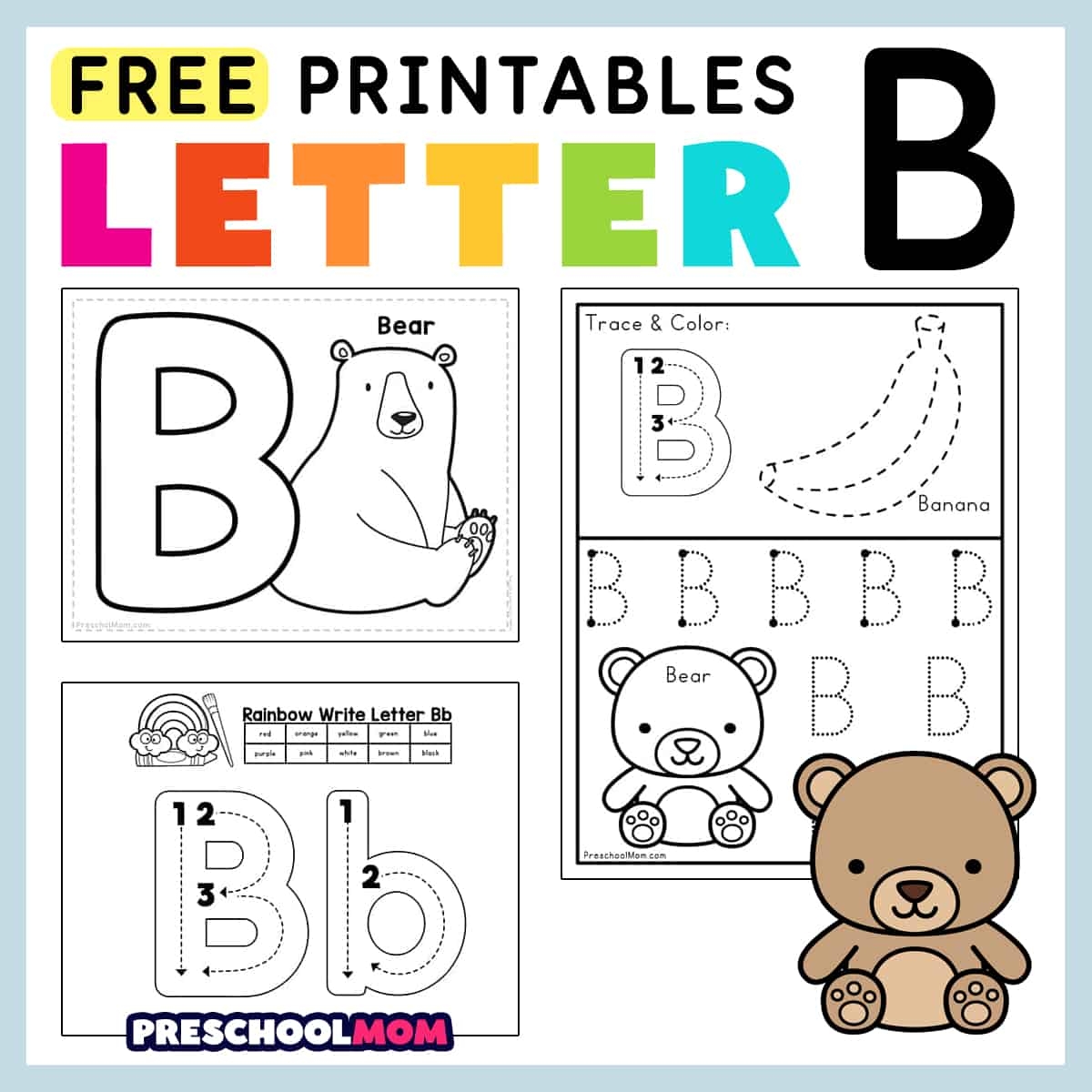Free Printable Letter B Worksheets Pdf