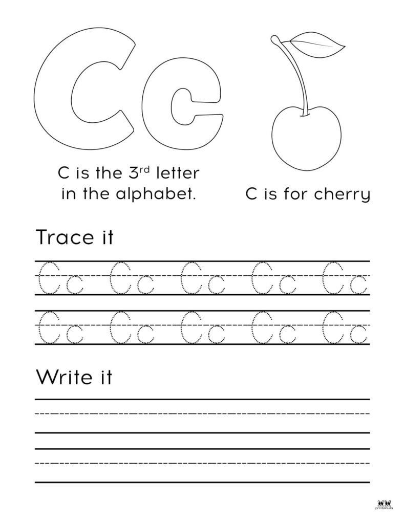 Letter C Worksheets 50 FREE Printables Printabulls
