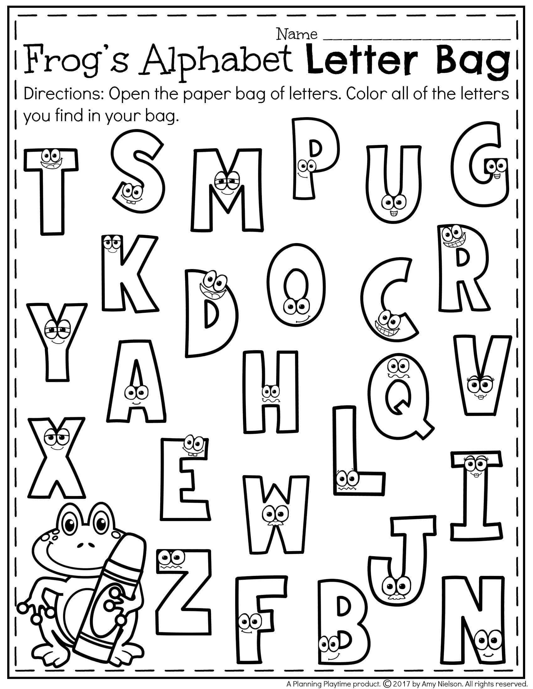 Free Printable Letter Recognition Worksheets