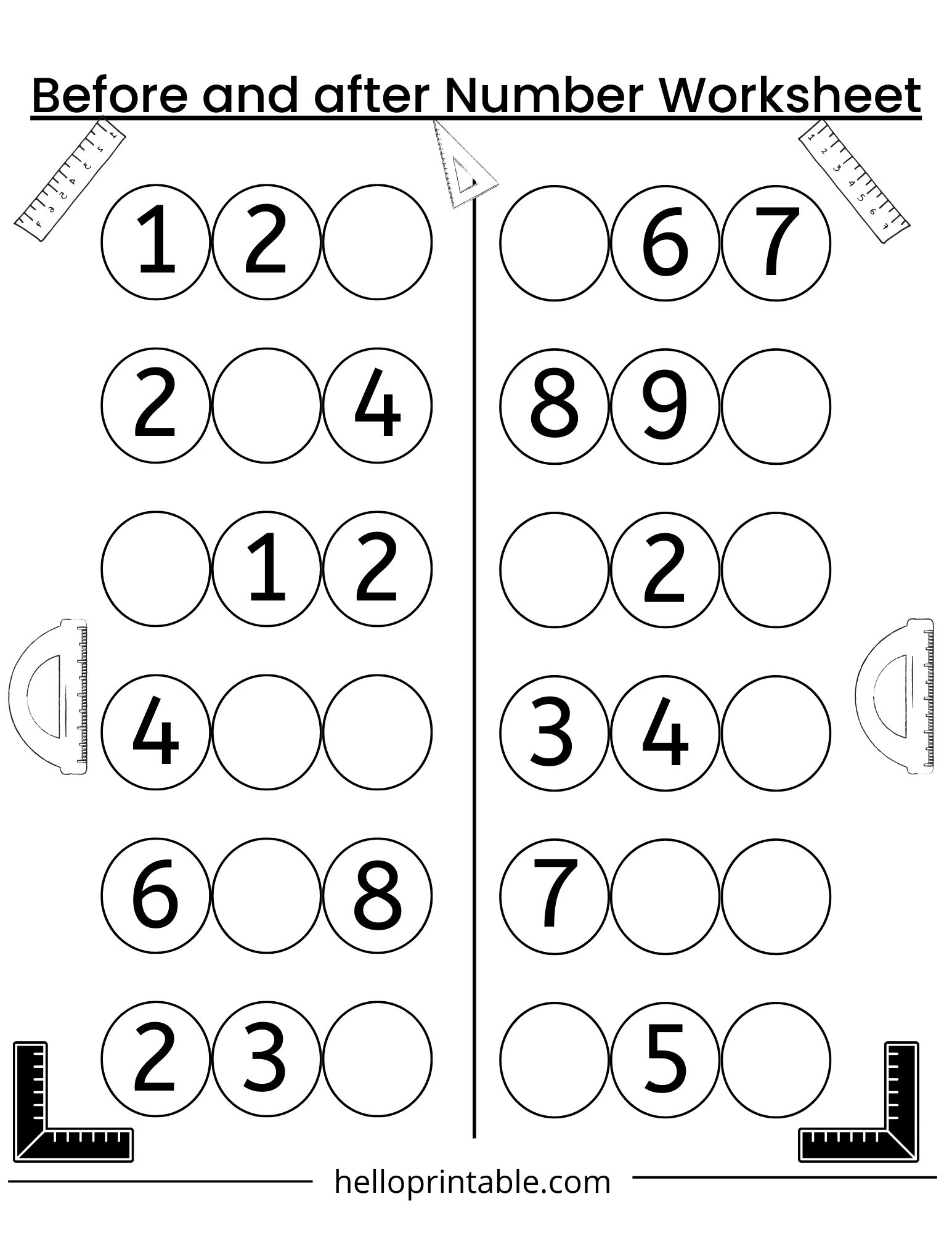 Free Printable Preschool Math Worksheets