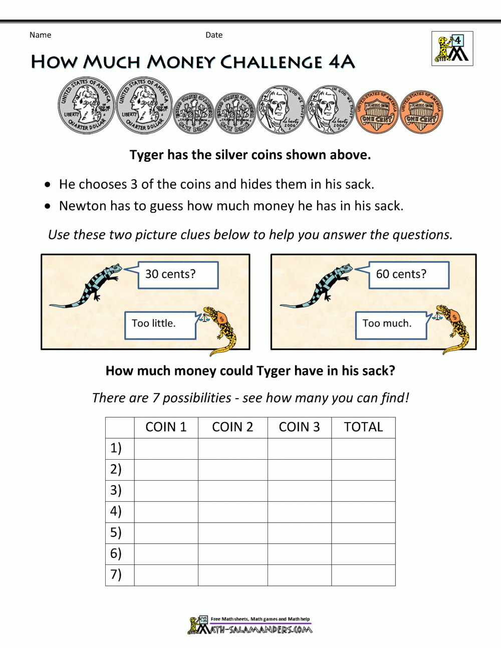 Money Word Problems 4th Grade Money Word Problems 4th Grade