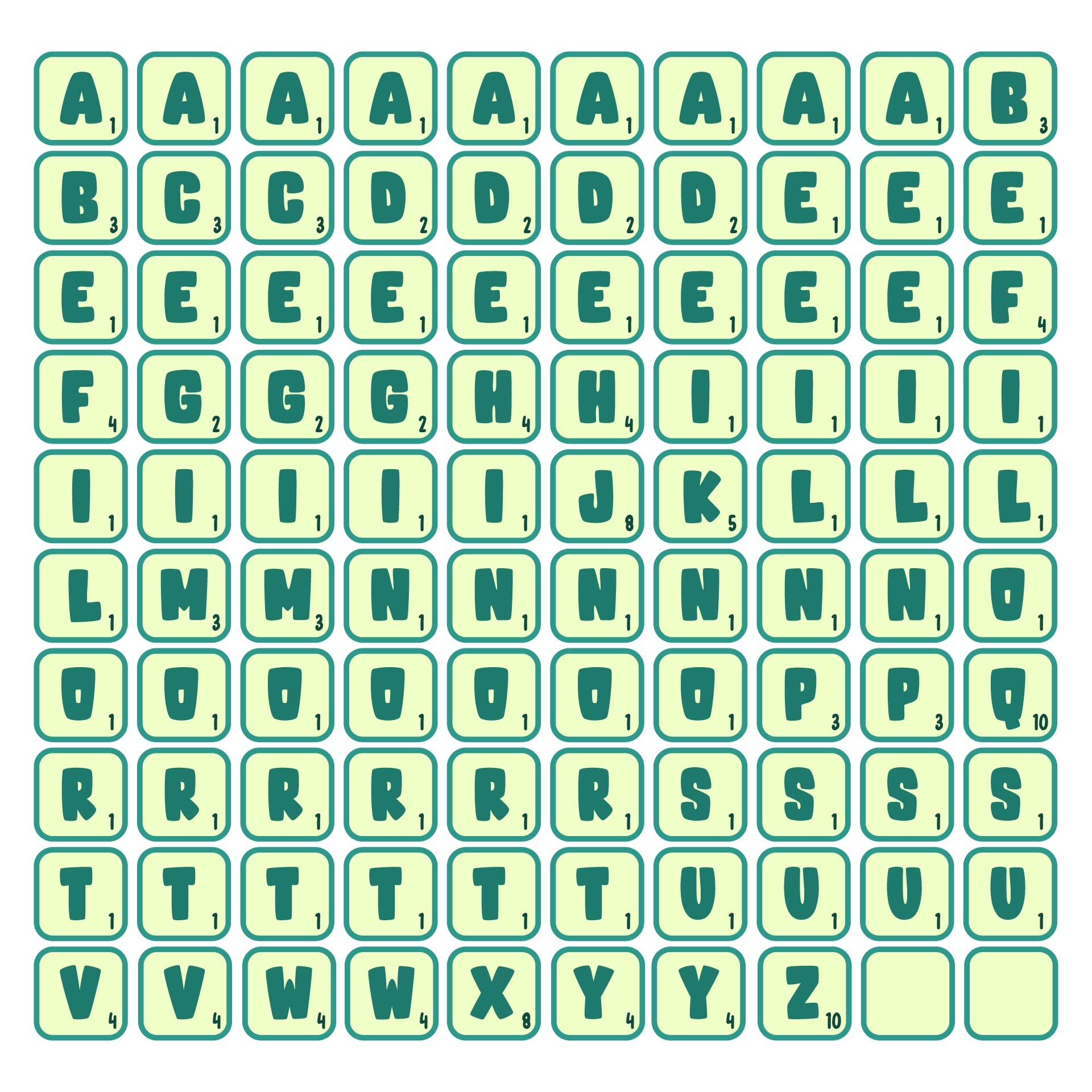 Printable Scrabble Tiles Worksheet Free