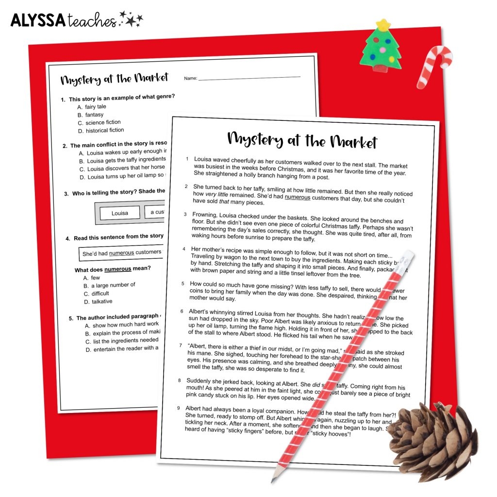 No Fluff Christmas Reading Activities For Grades 3 5 Alyssa Teaches No Fluff Christmas Reading Activities For Grades 3 5 Alyssa Teaches