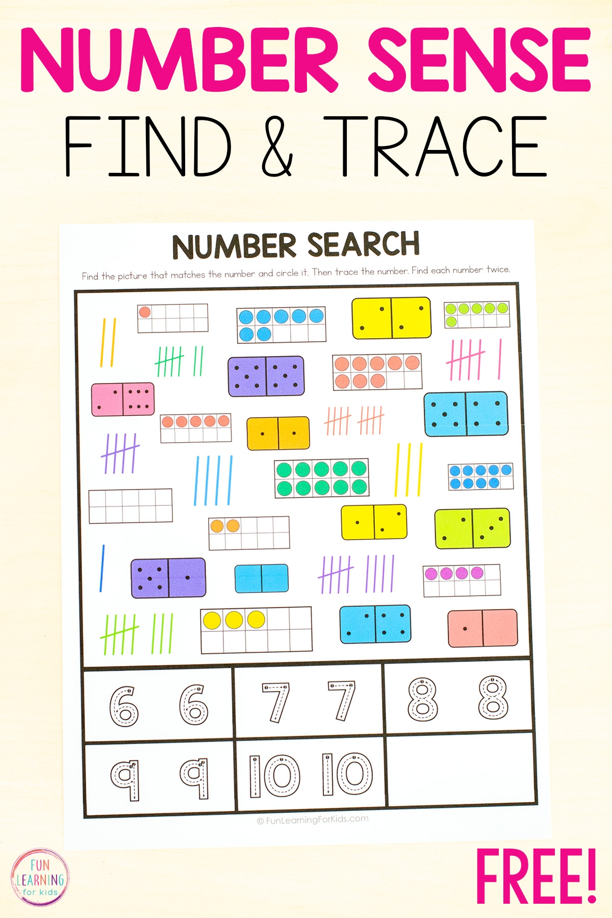 Number Sense Search And Find Worksheets Number Sense Search And Find Worksheets