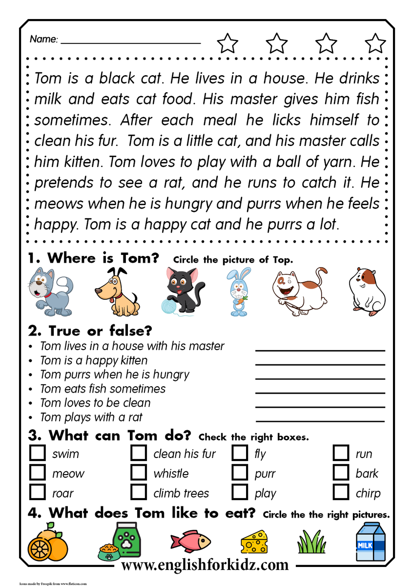 Olga The English Teacher X We Have Designed A Collection Of Reading Comprehension Worksheets To Help Our Fellow ESL And EFL Teachers Teach Kids To Read In English Learn More On