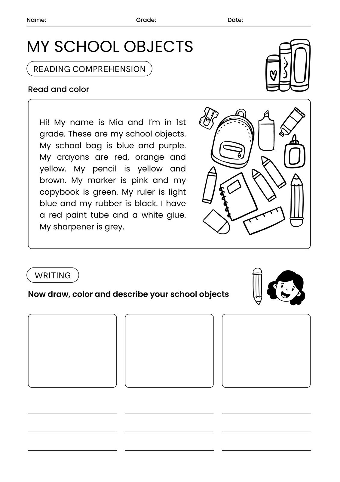 Current Event Reading Comprehension Worksheets Simple