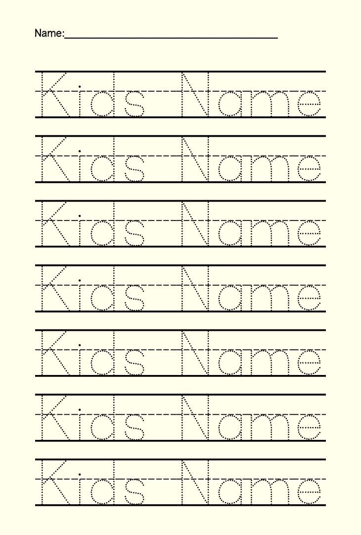 Free Name Printable Worksheets
