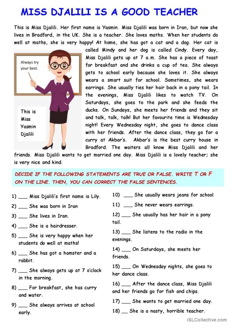 Present Simple Tense Practice Miss English ESL Worksheets Pdf Doc